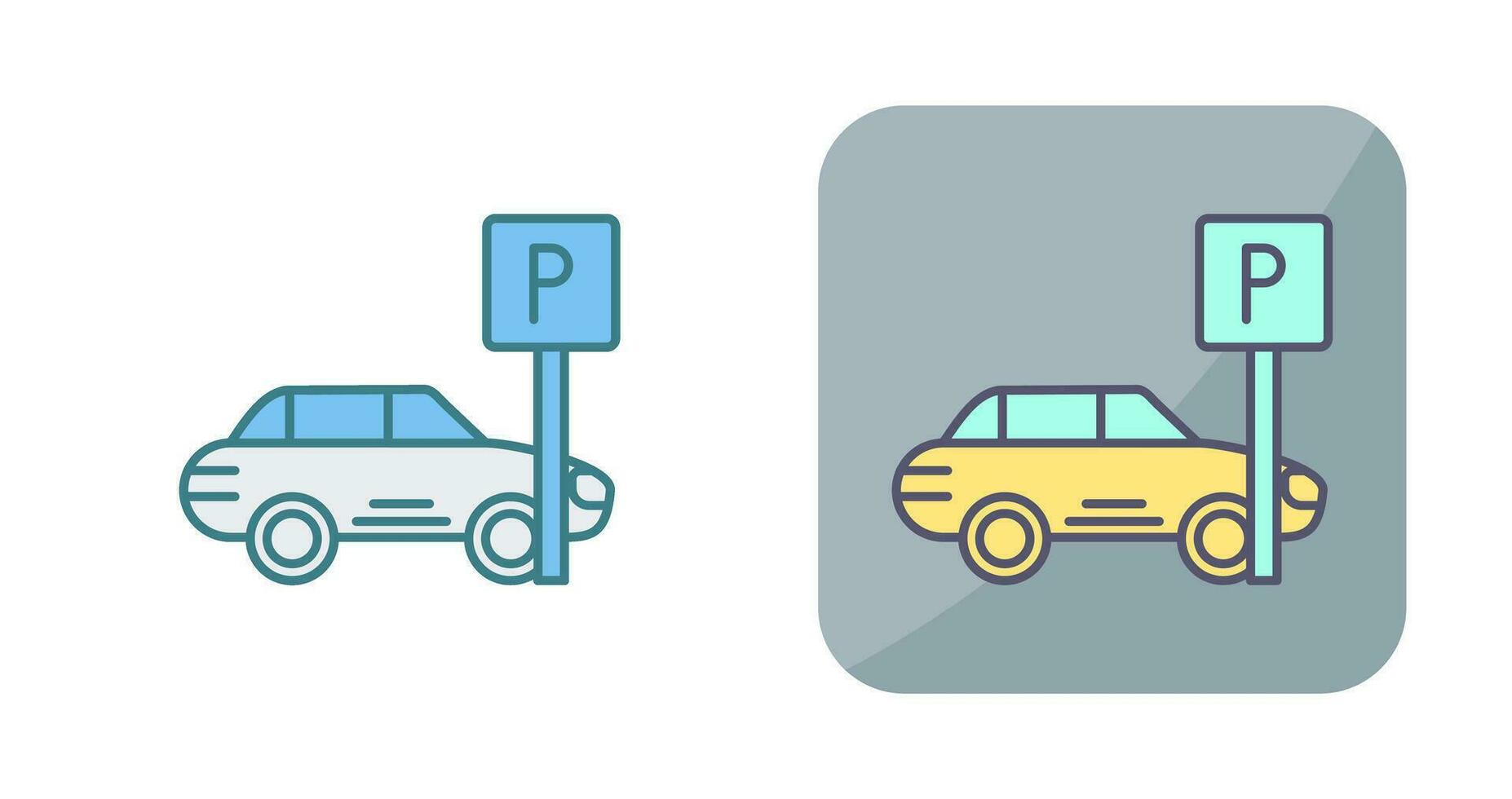 ícone do vetor de estacionamento