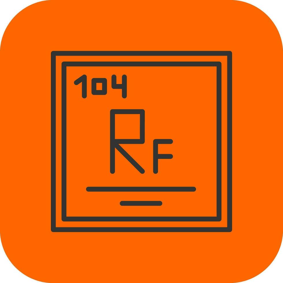 rutherfórdio vetor ícone Projeto