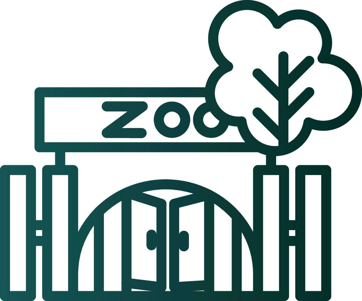 design de ícone de vetor de zoológico