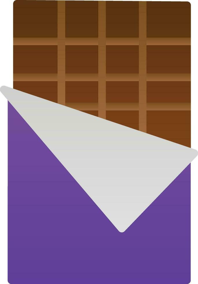 design de ícone vetorial de barra de chocolate vetor