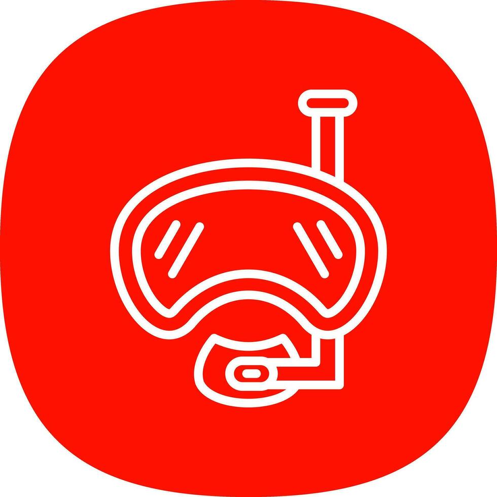 design de ícone de vetor de máscara de mergulho