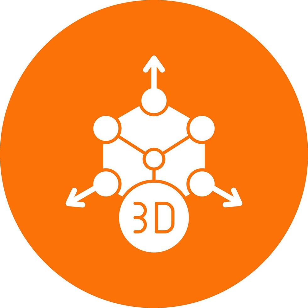 design de ícones vetoriais de modelagem 3D vetor