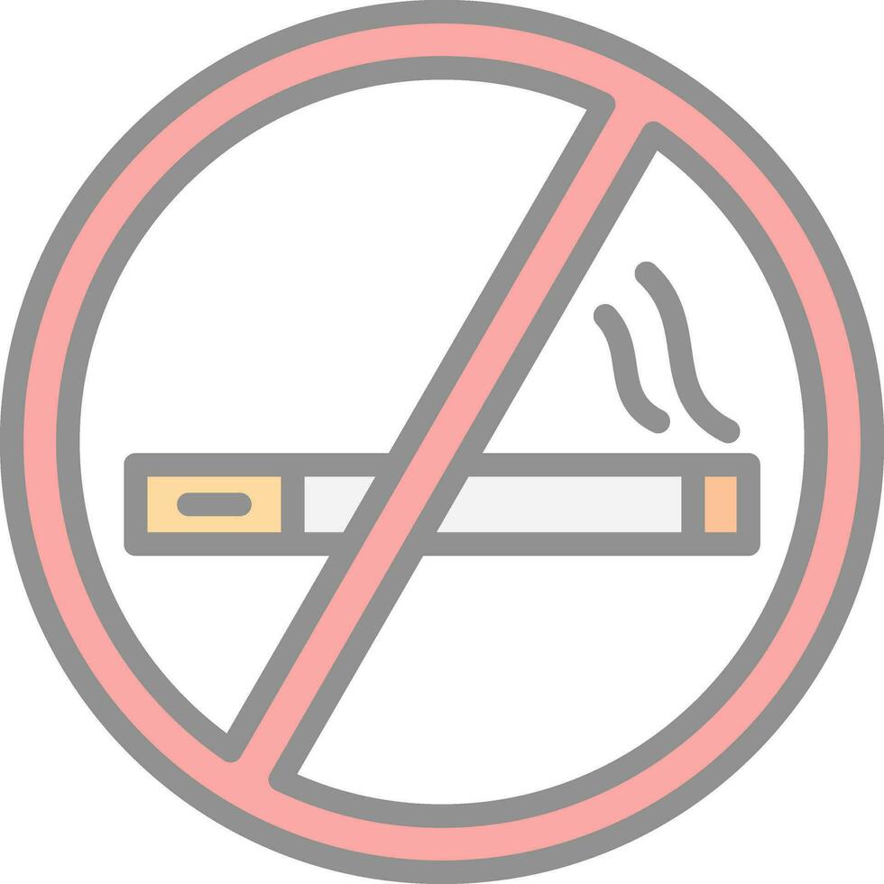 Sair fumar vetor ícone Projeto