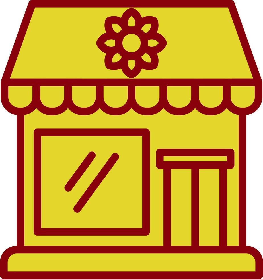 design de ícone de vetor de loja de flores