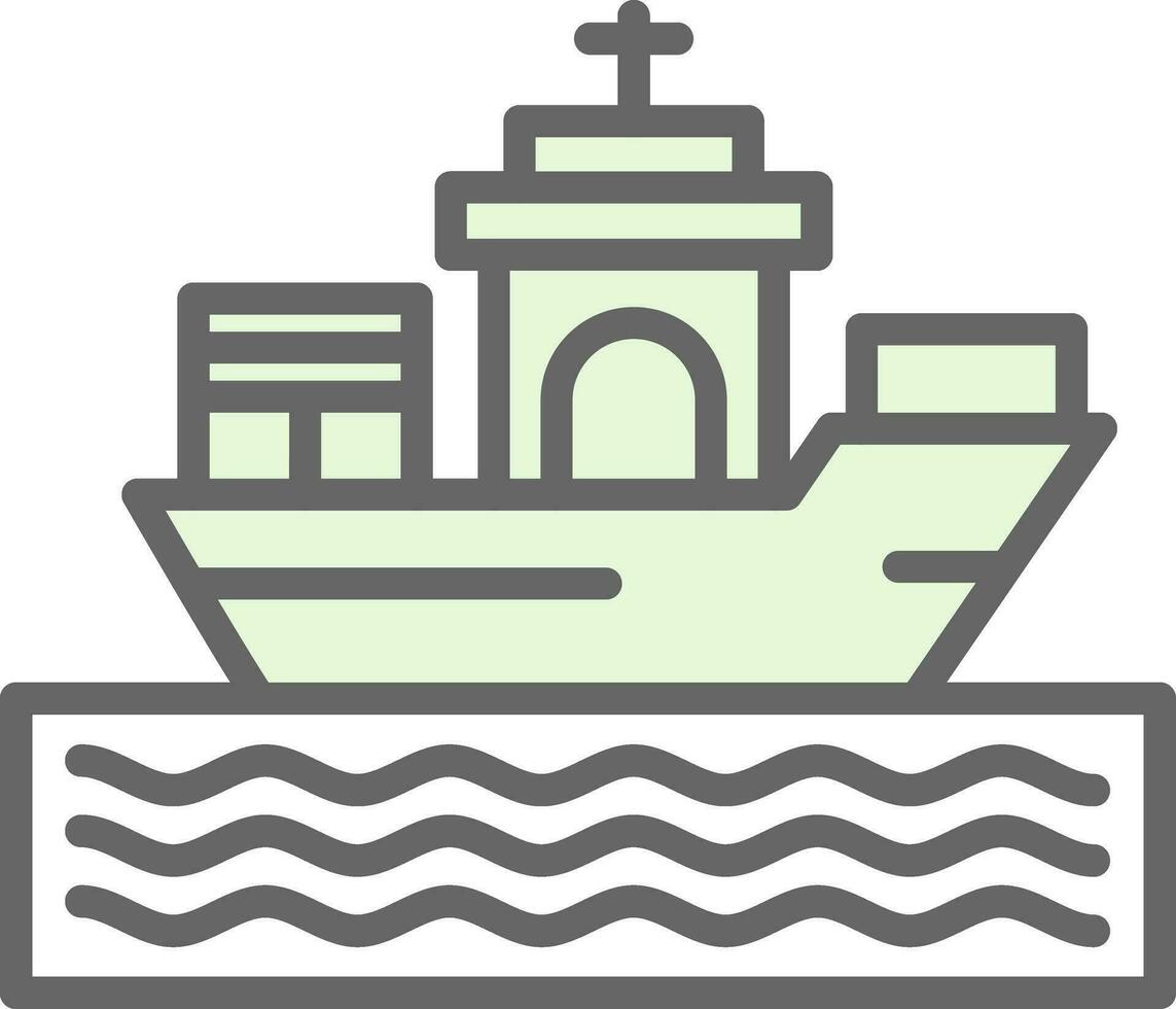 design de ícone de vetor de navio