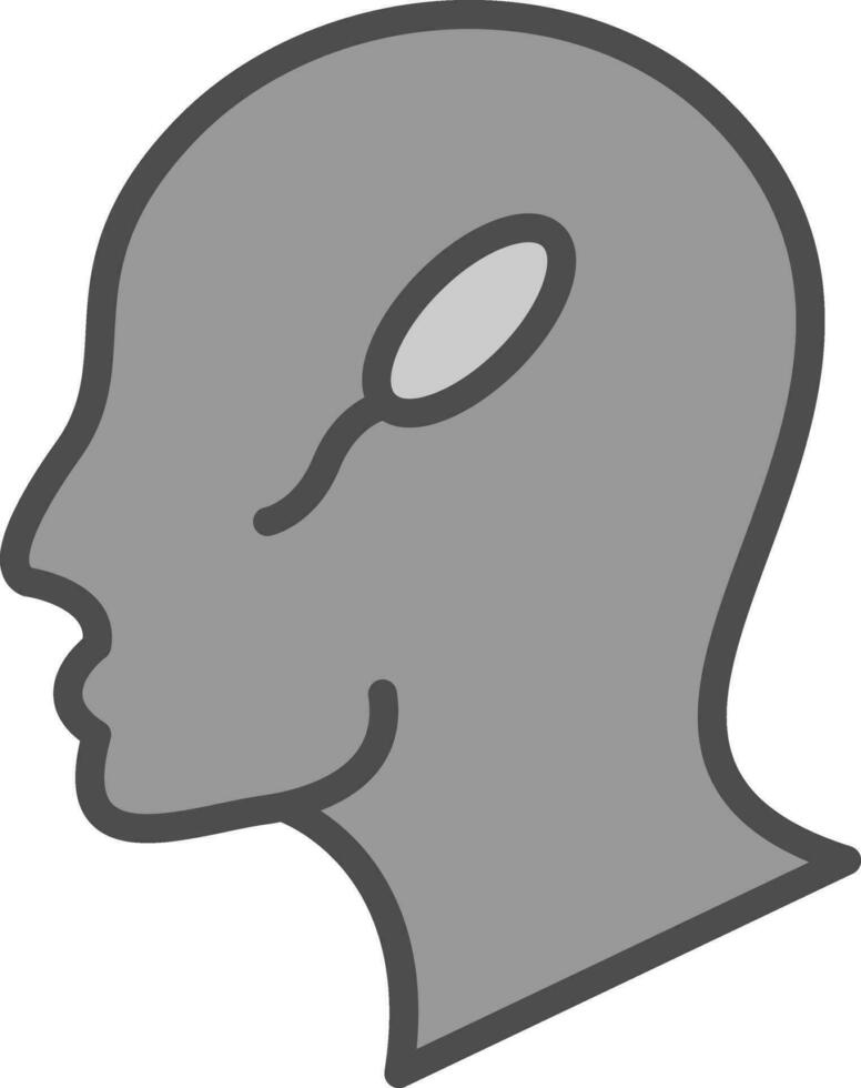 design de ícone de vetor de cabeça