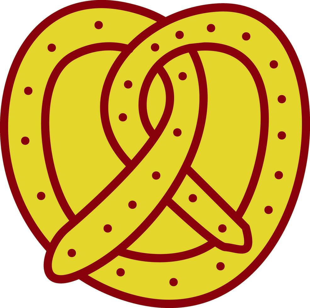 design de ícone de vetor de pretzel