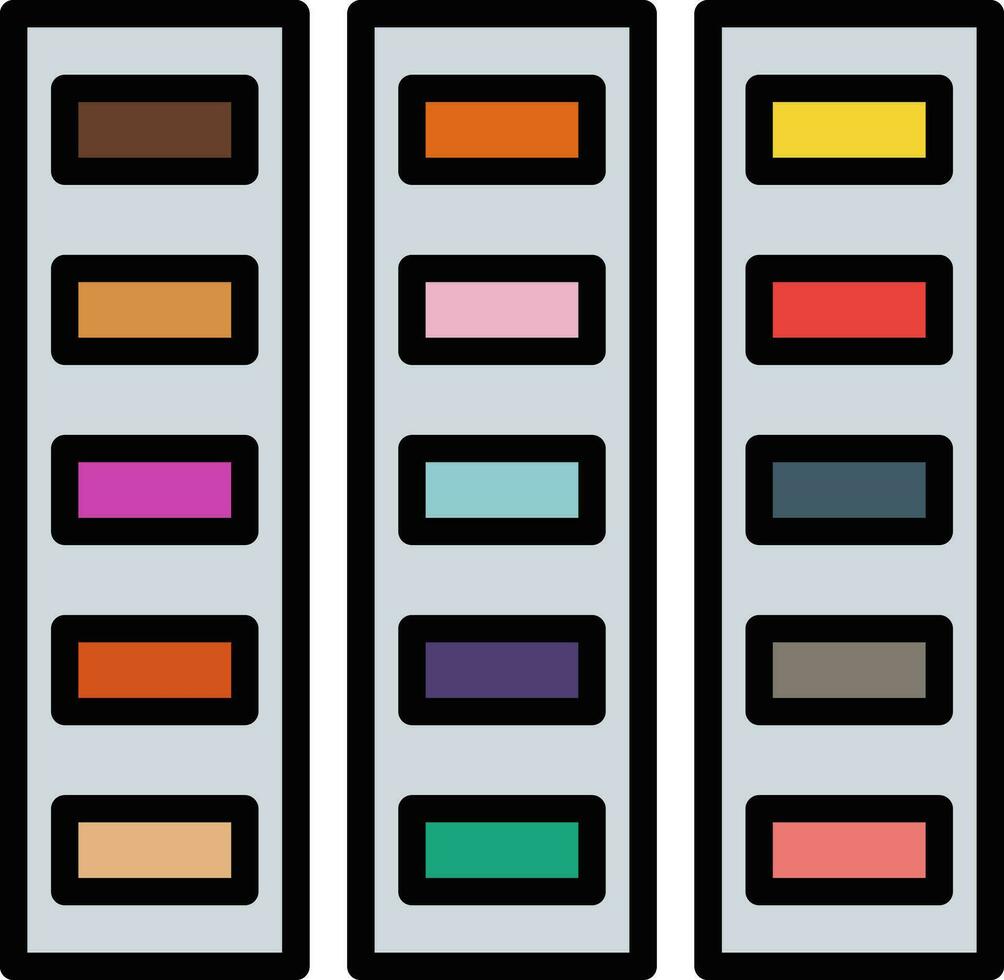 design de ícone de vetor de paleta de cores