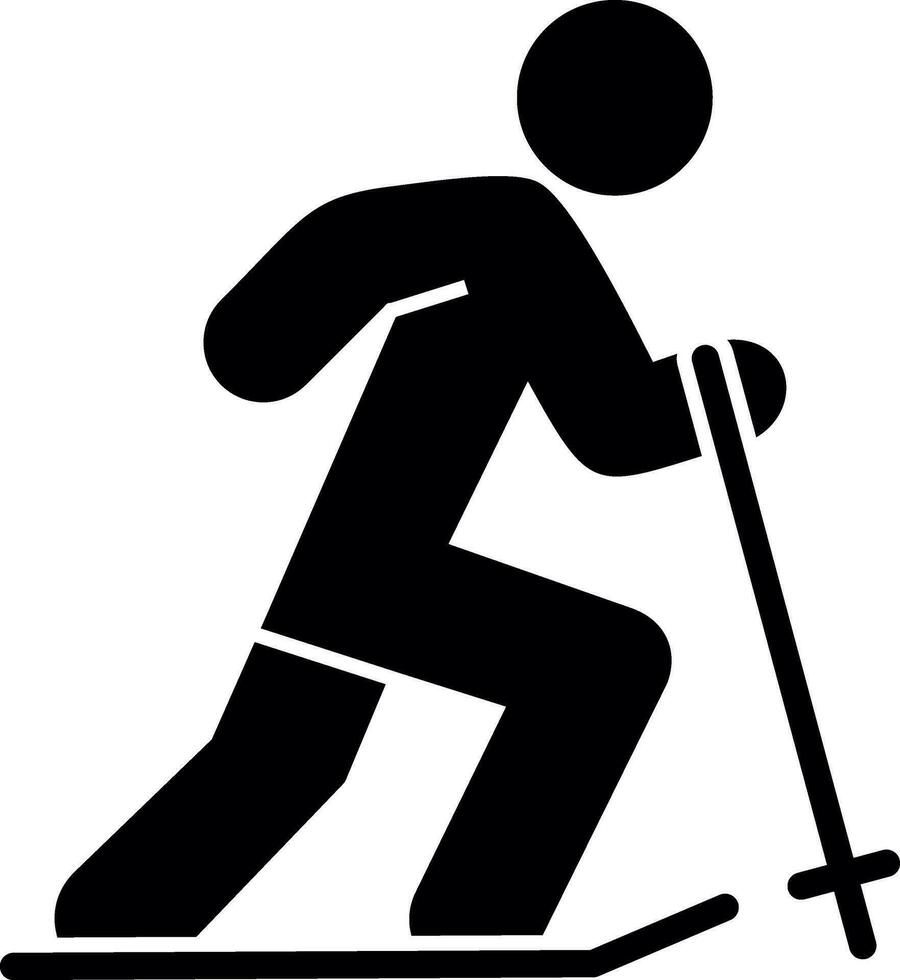 esquiador vetor ícone Projeto