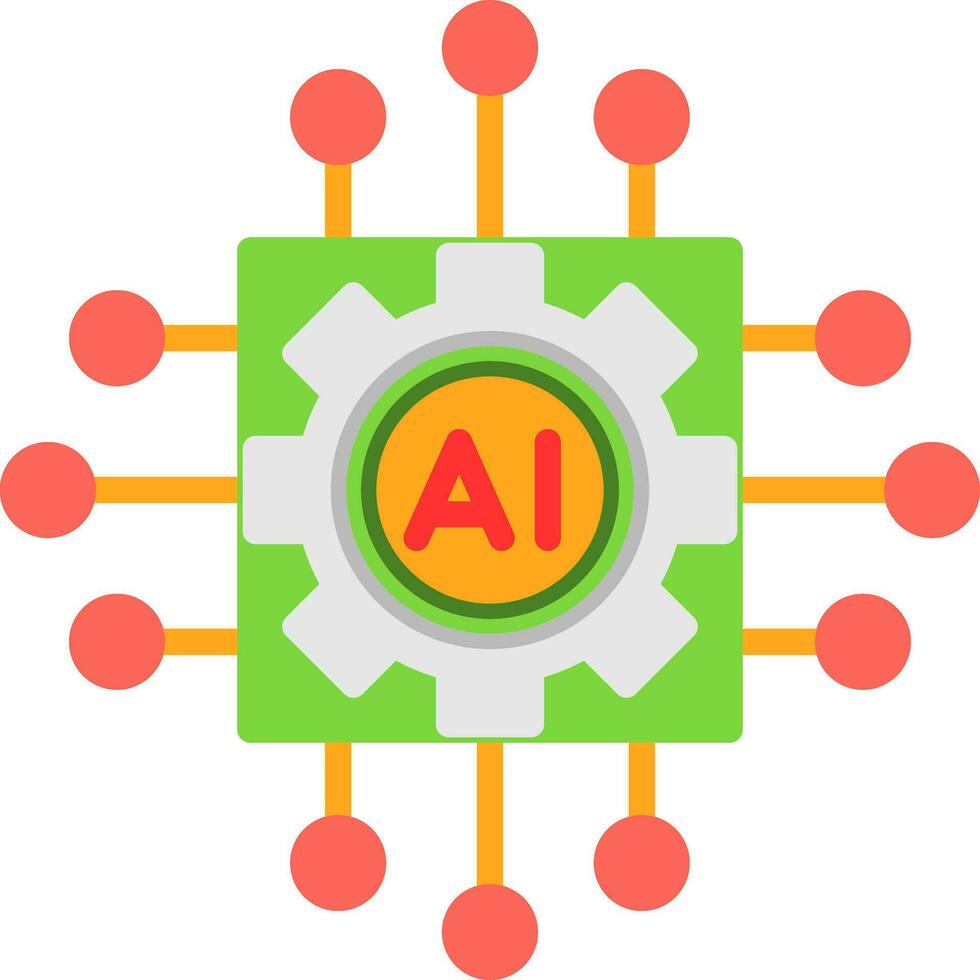 design de ícone de vetor de inteligência artificial