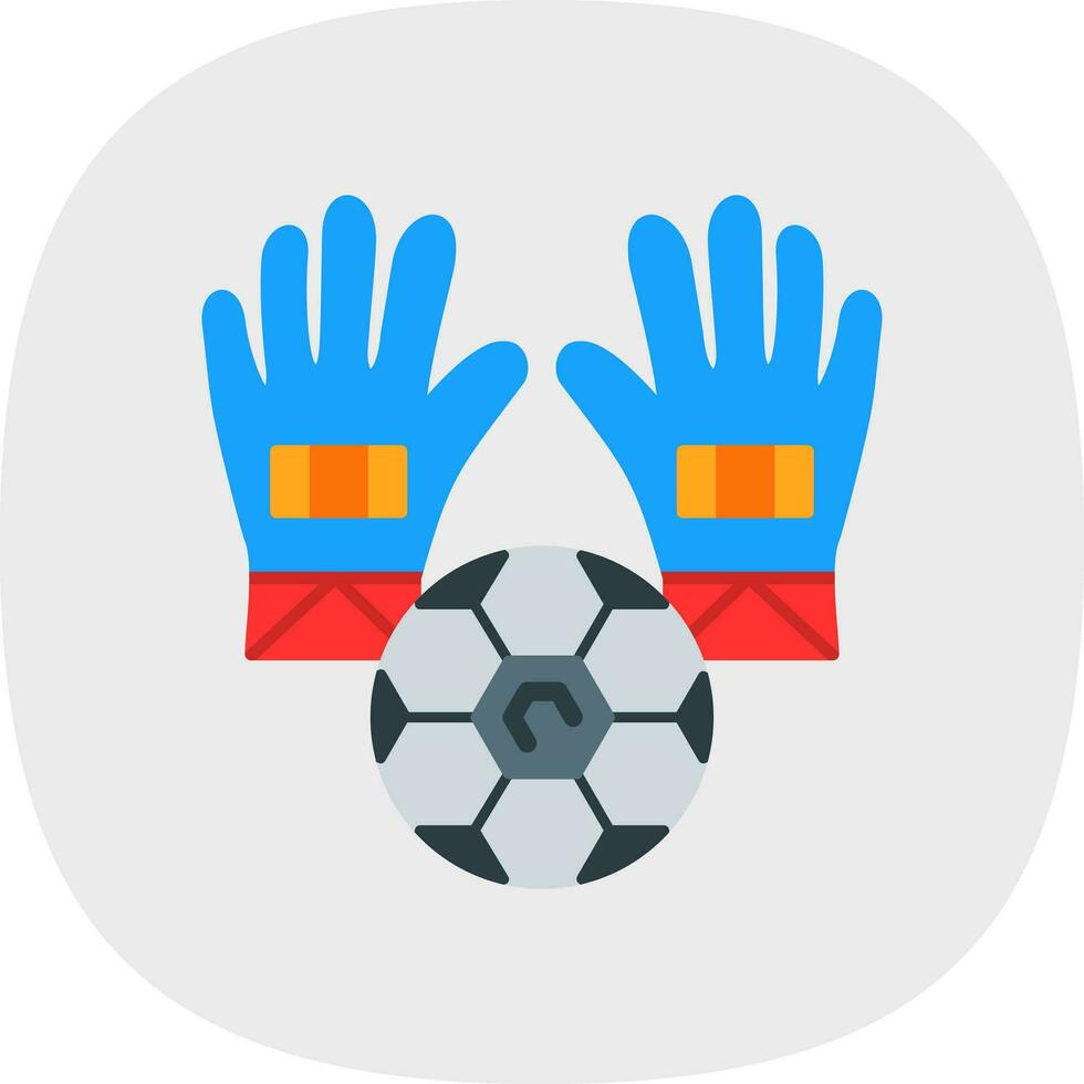 design de ícone de vetor de goleiro