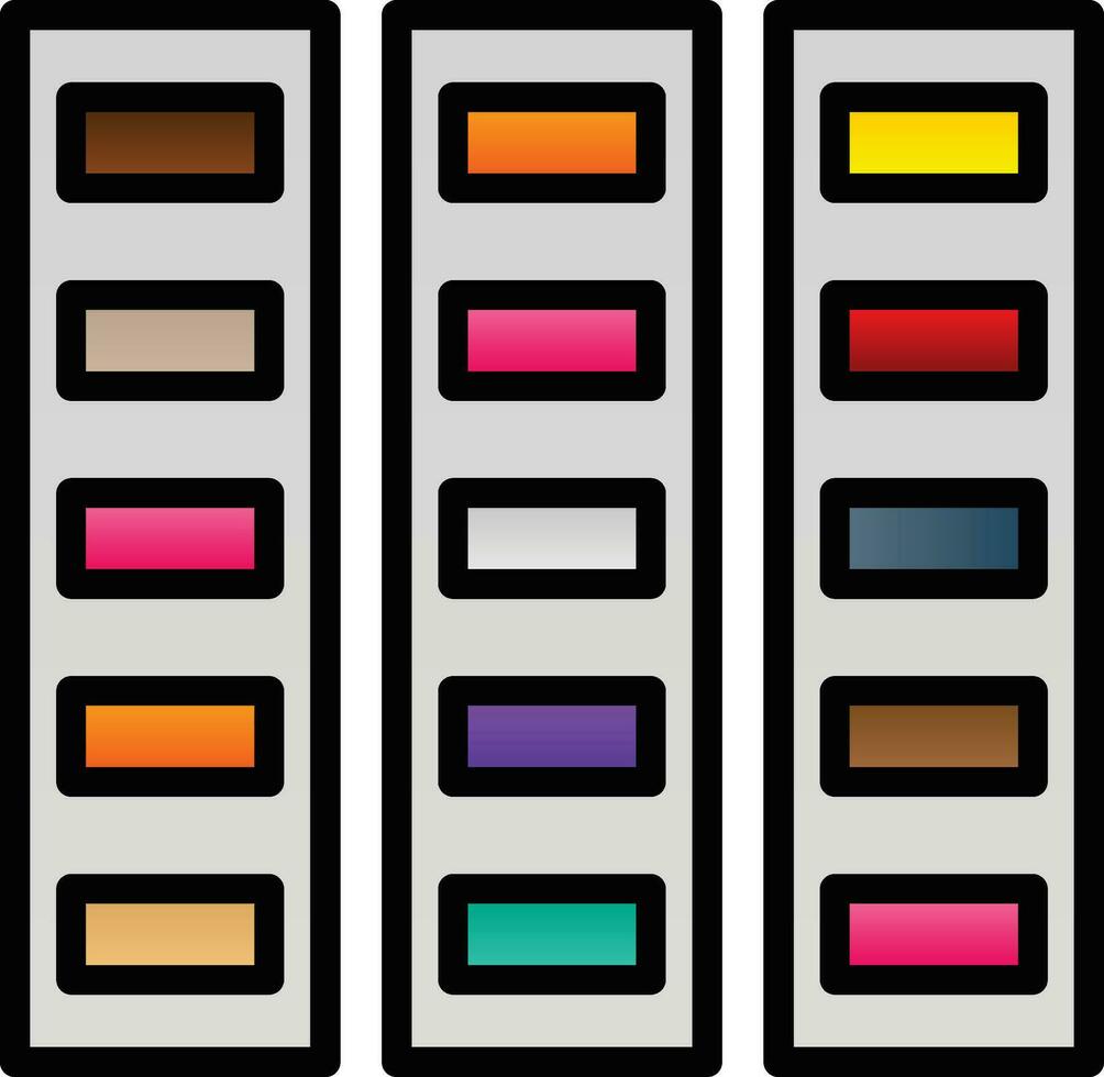 design de ícone de vetor de paleta de cores