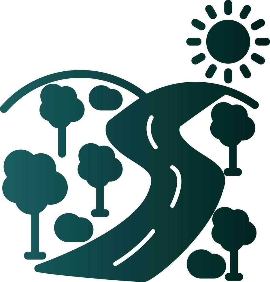 design de ícone de vetor de floresta