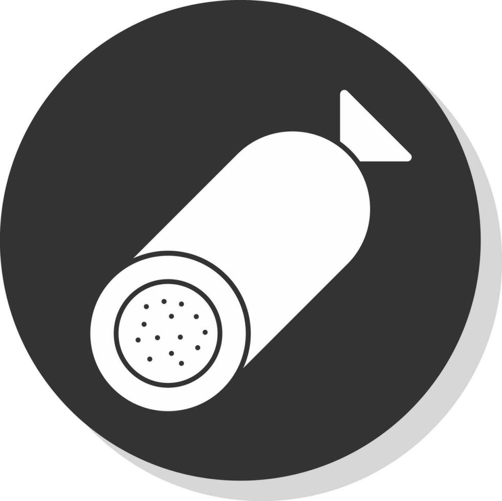 design de ícone de vetor de salame