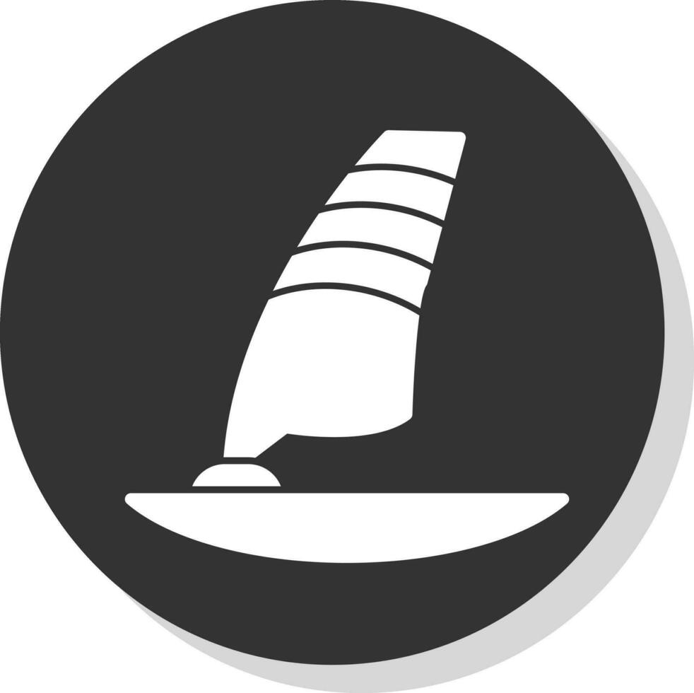 design de ícone de vetor de windsurf