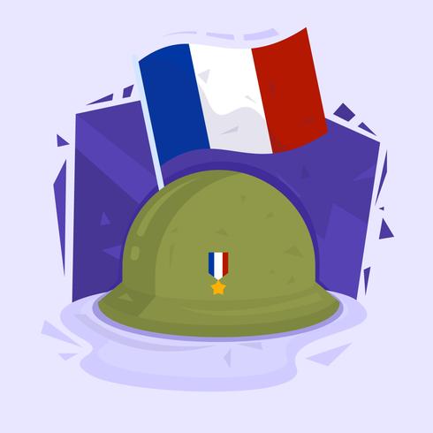 Ilustração em vetor dia armistício francês