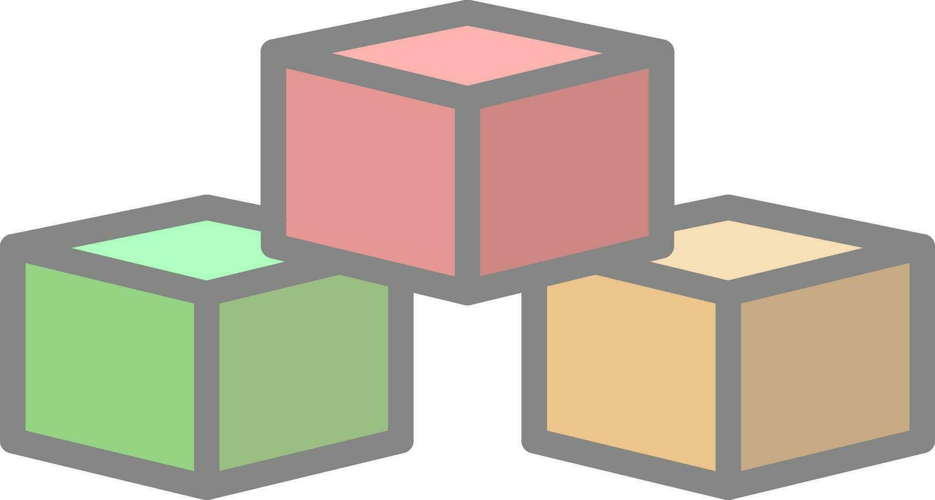 design de ícone vetorial de blocos vetor