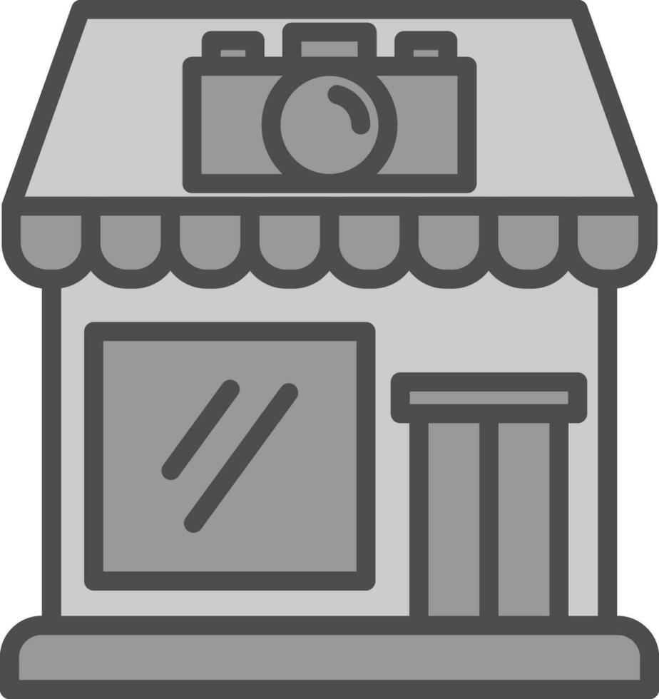 design de ícone de vetor de loja de câmera