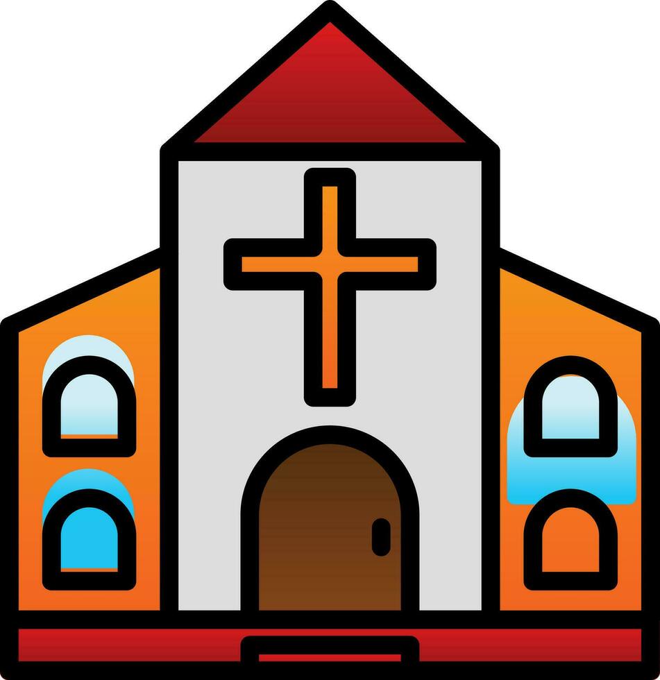 design de ícone de vetor de igreja