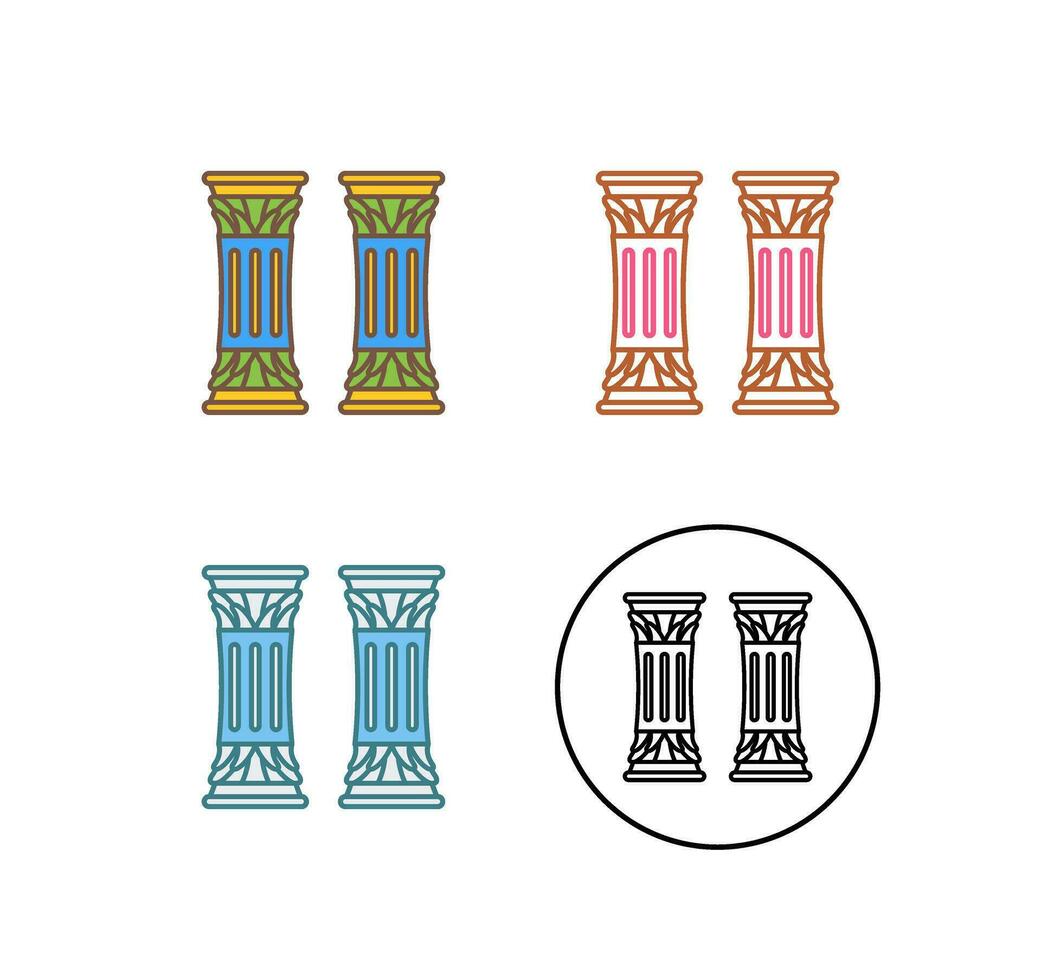 ícone de vetor de coluna