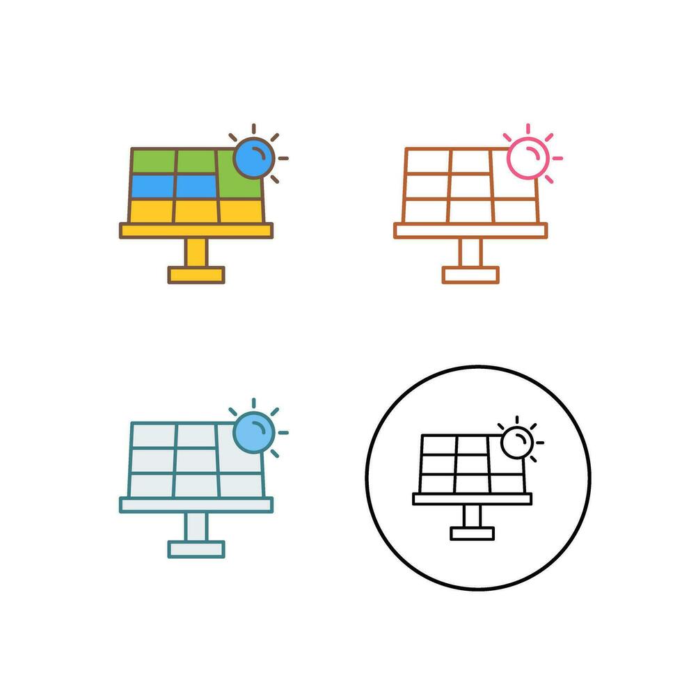 ícone de vetor de energia solar