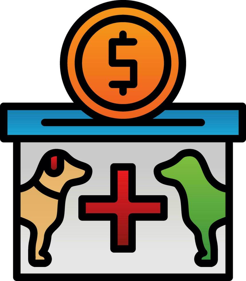 design de ícone de vetor de doação