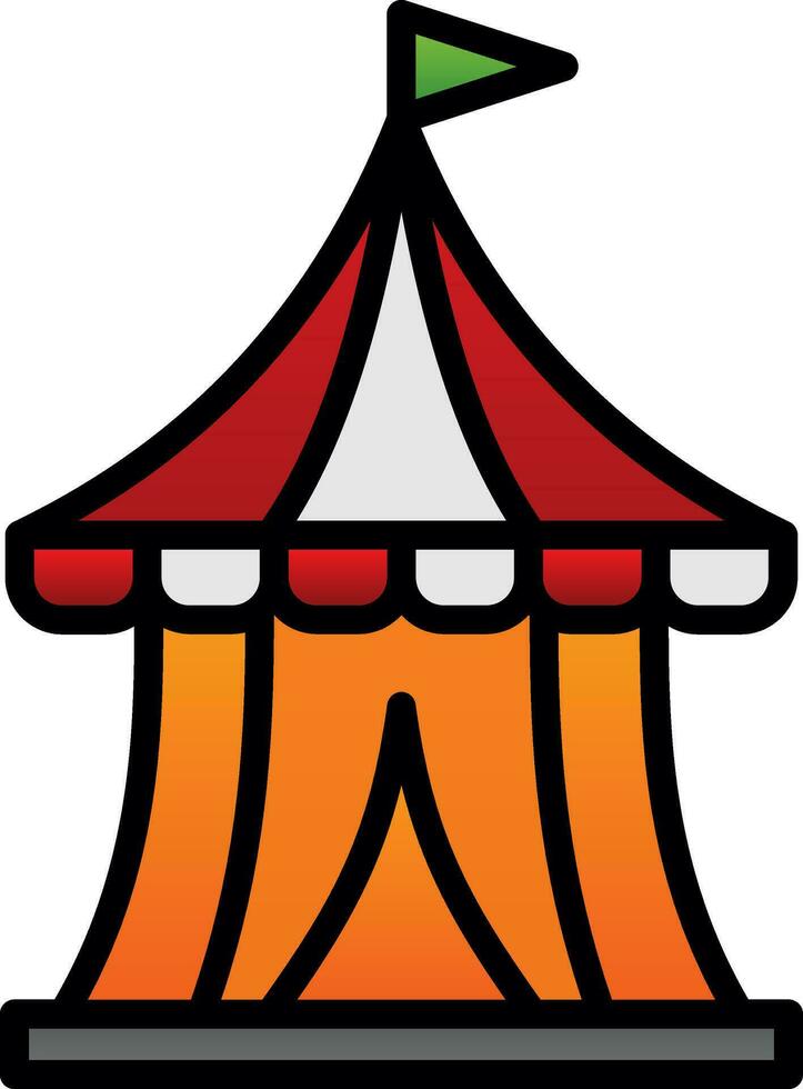 design de ícone de vetor de circo