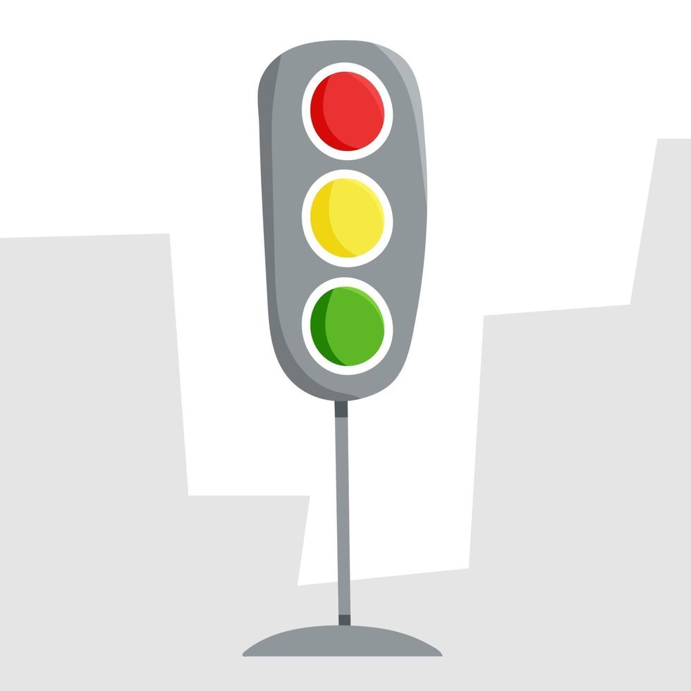 semáforo para pedestres e carros vetor