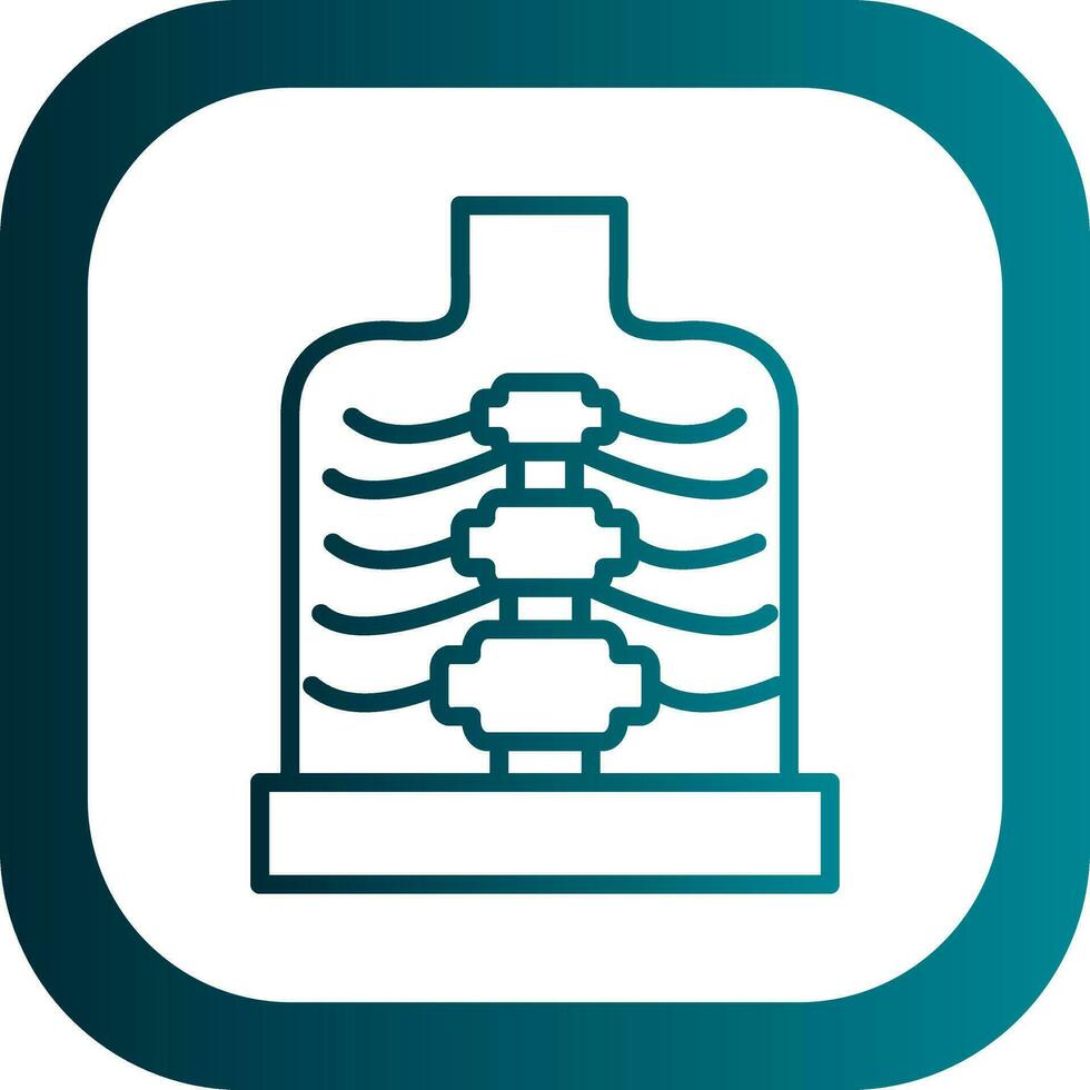 caixa toráxica vetor ícone Projeto