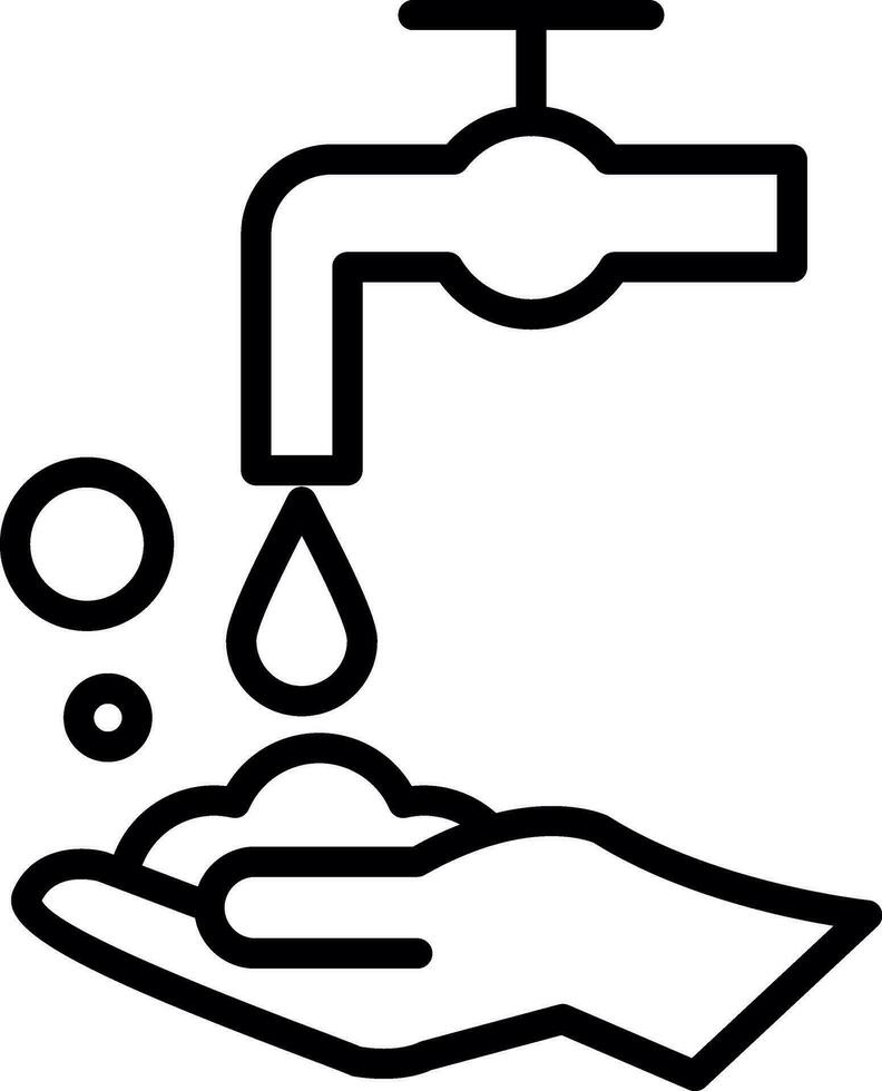 design de ícone de vetor de lavagem à mão