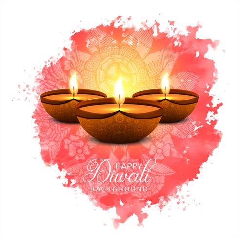 Resumo feliz Diwali festival fundo vetor