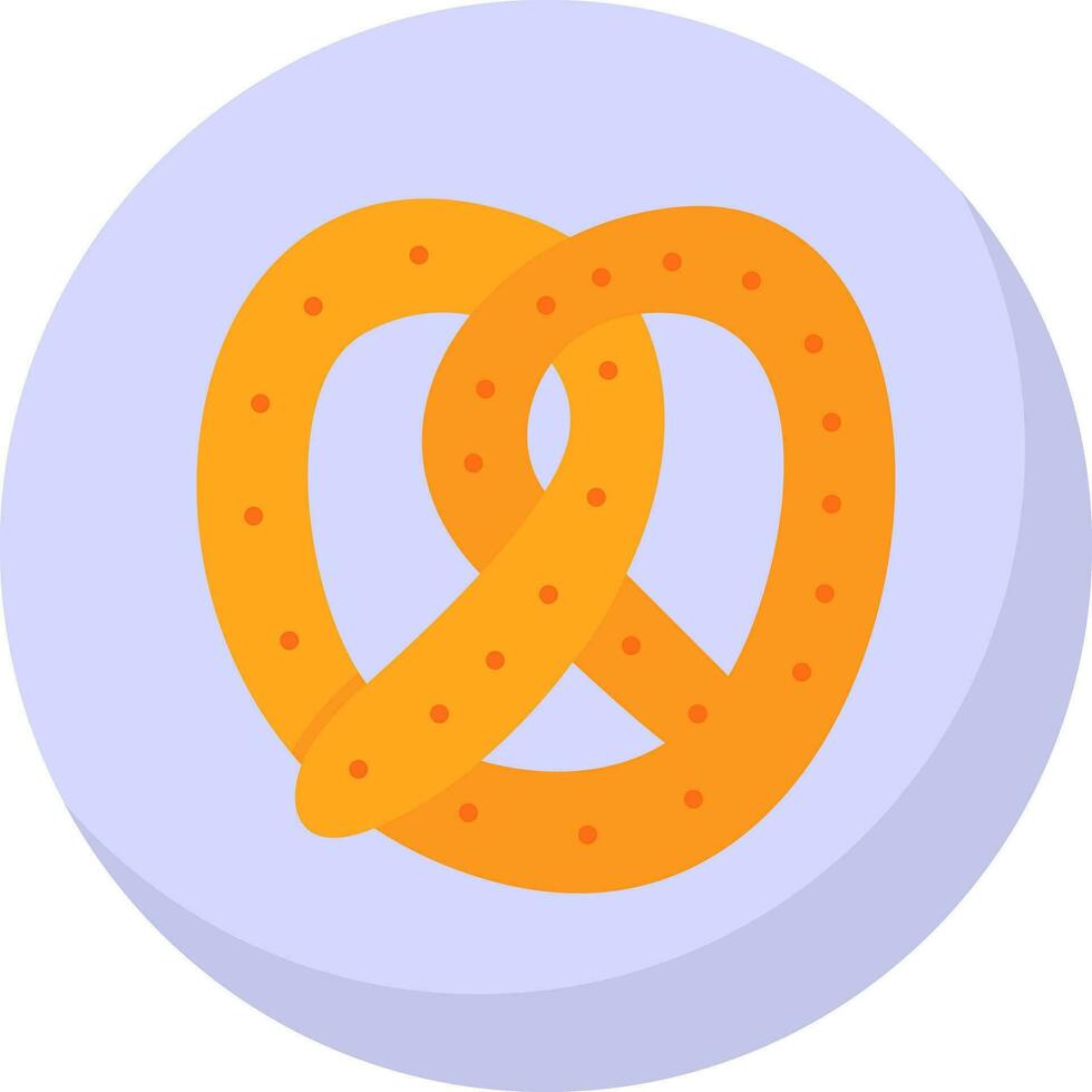design de ícone de vetor de pretzel