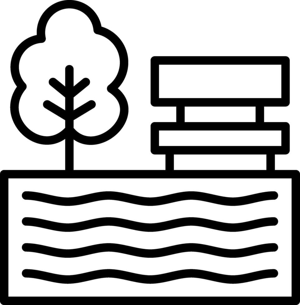 design de ícone de vetor de lago