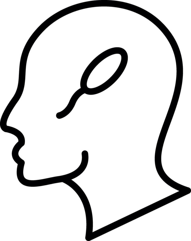 design de ícone de vetor de cabeça