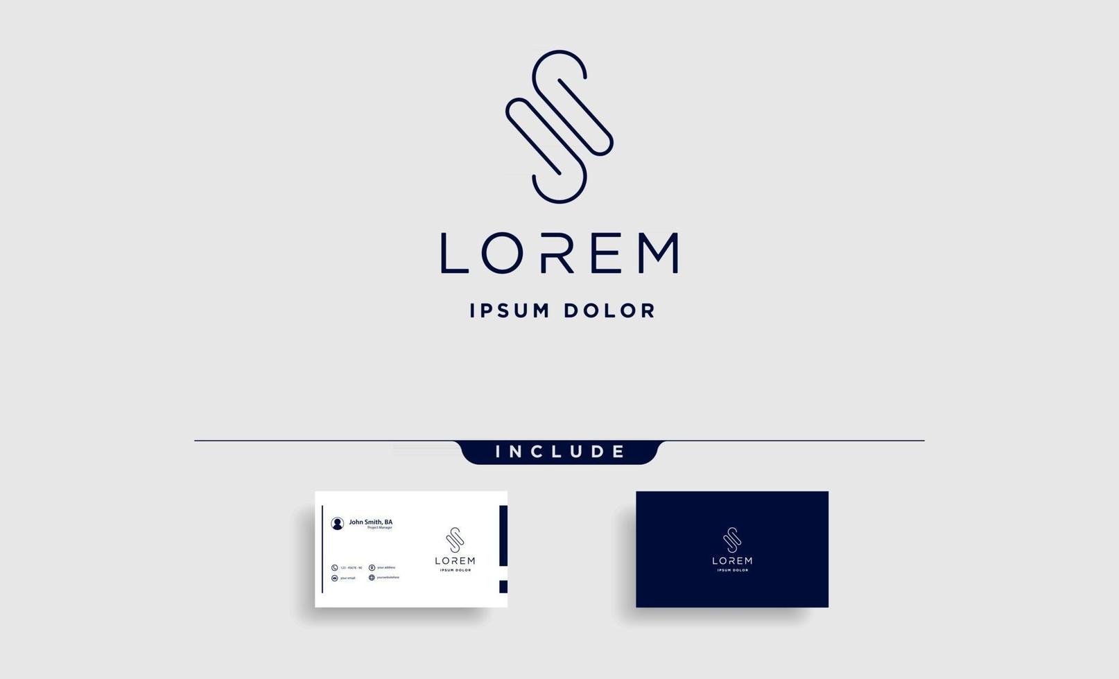 letra sn sn ns logotipo design simples vetor