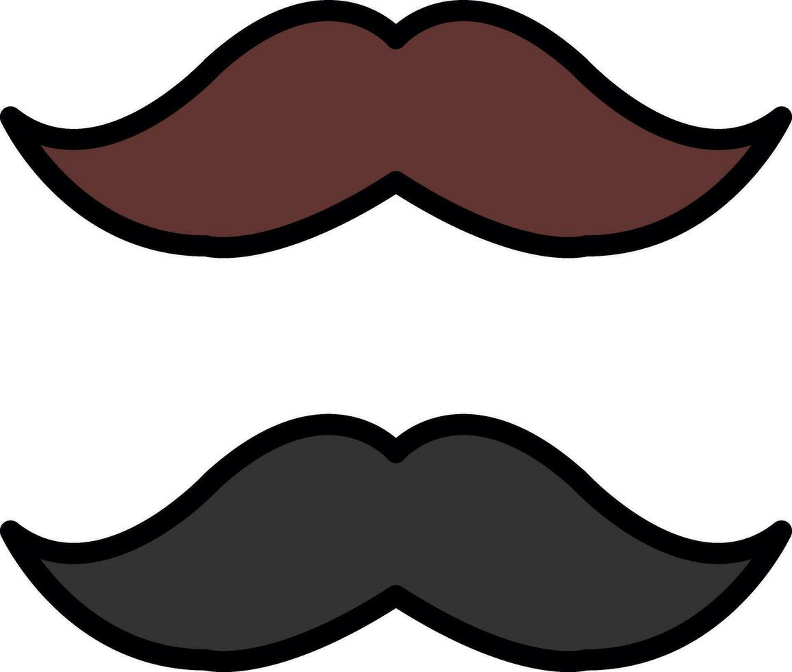 design de ícone de vetor de bigode