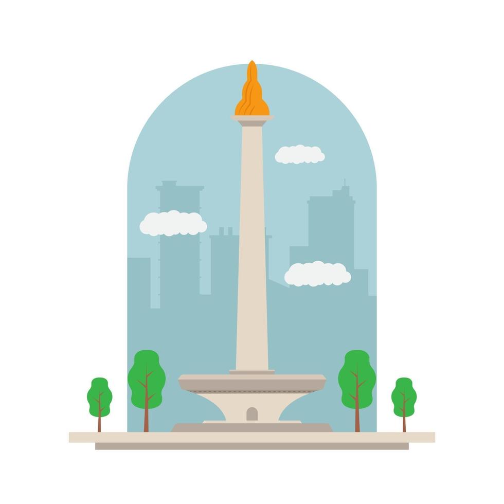 vetor de estoque de jakarta monas