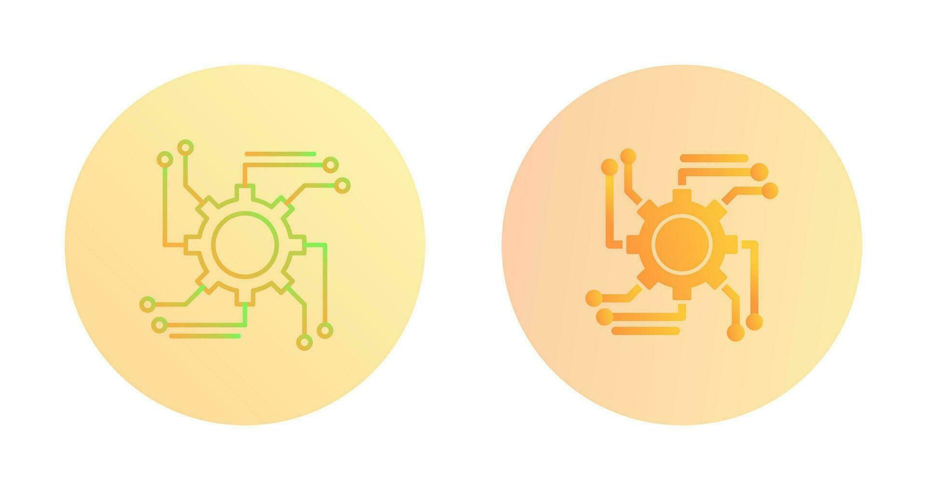 ícone de vetor de automação