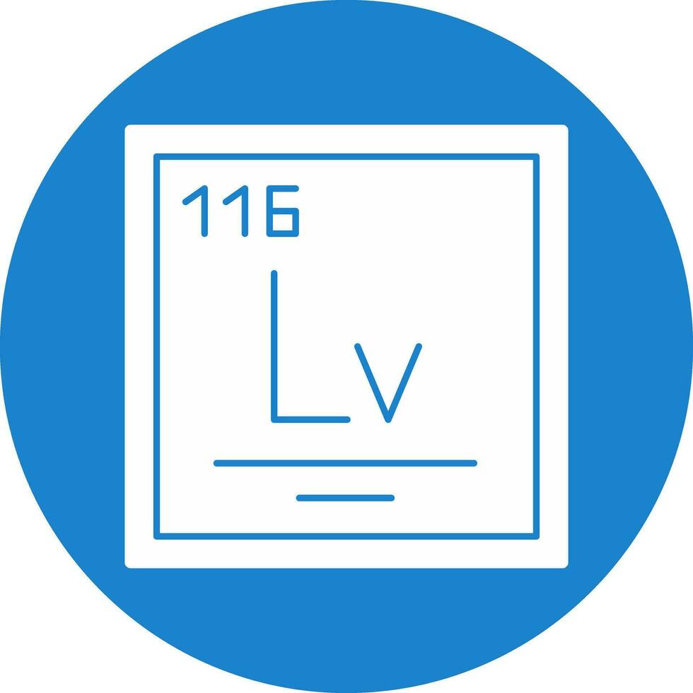 Livermorium vetor ícone Projeto