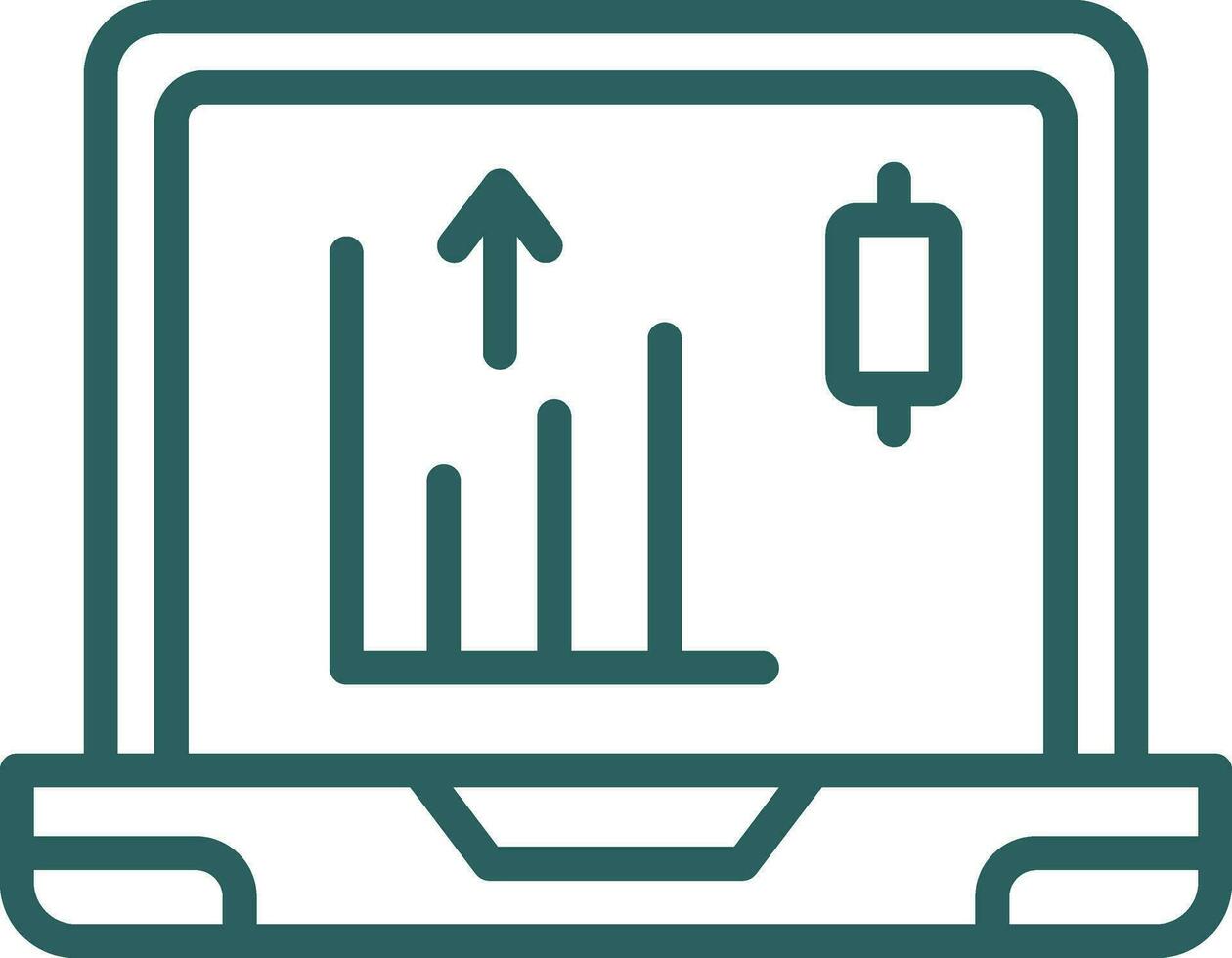 design de ícone de vetor de mercado de ações