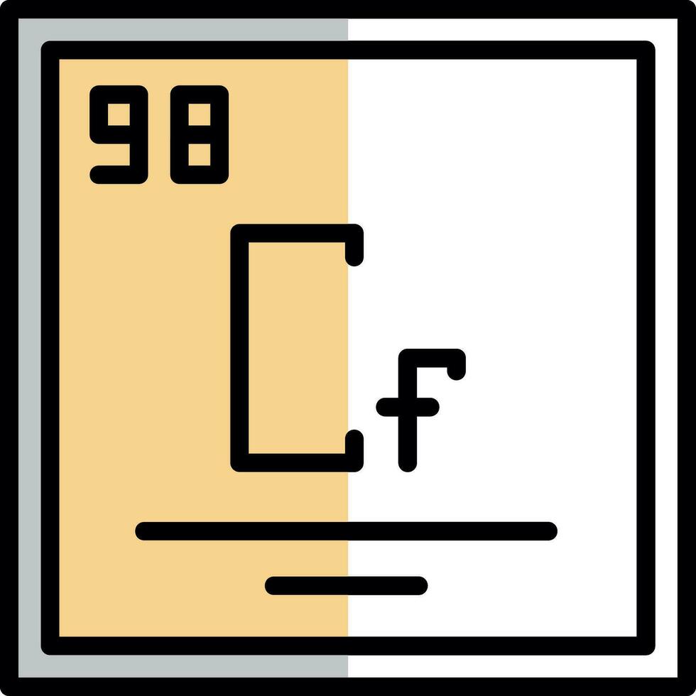 californium vetor ícone Projeto