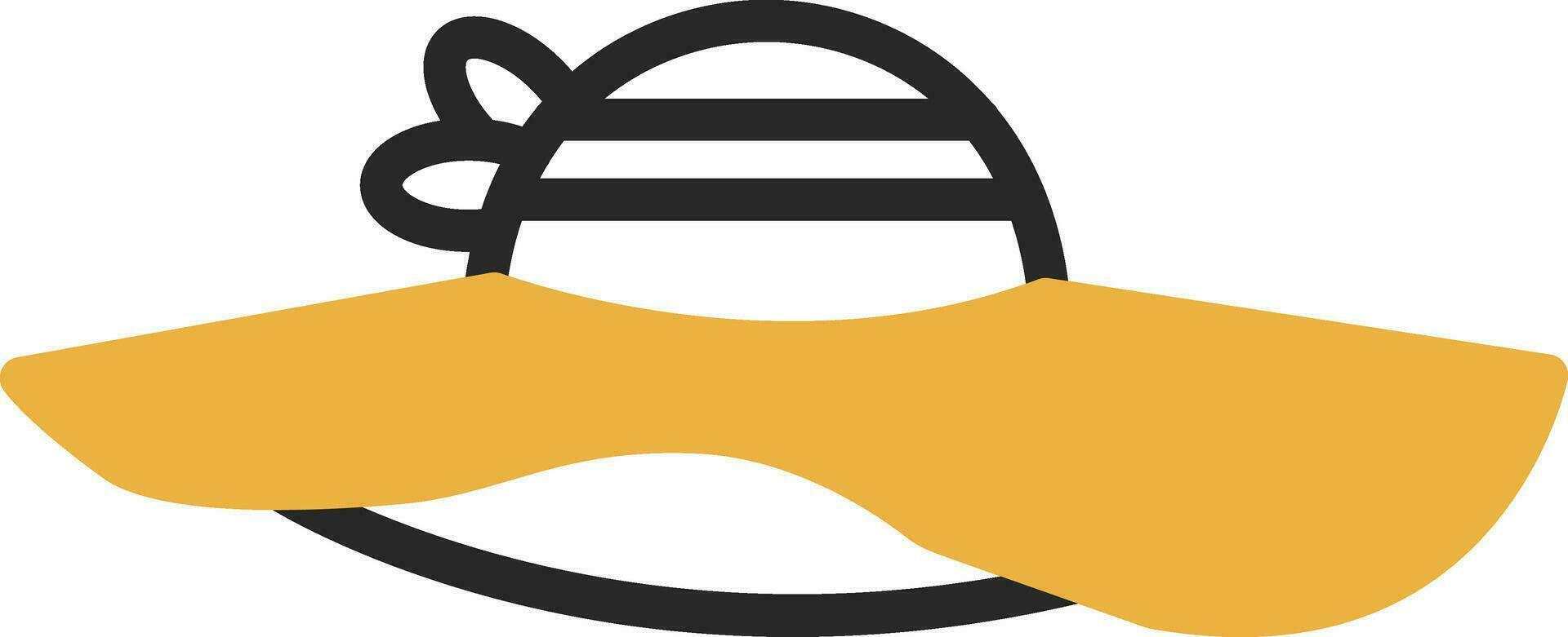design de ícone de vetor de chapéu de sol
