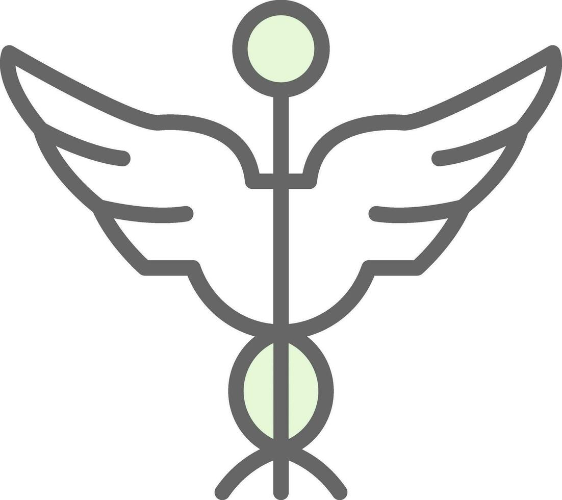 caduceu vetor ícone Projeto