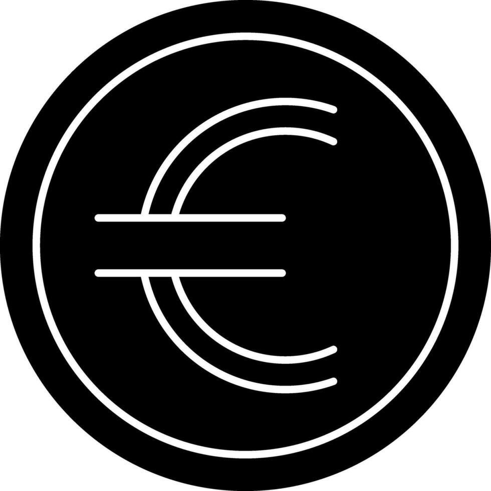 design de ícone de vetor de euro