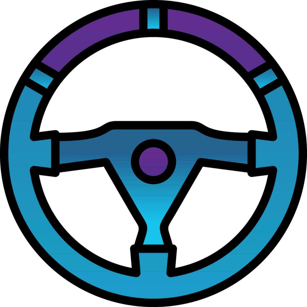 design de ícone de vetor de volante