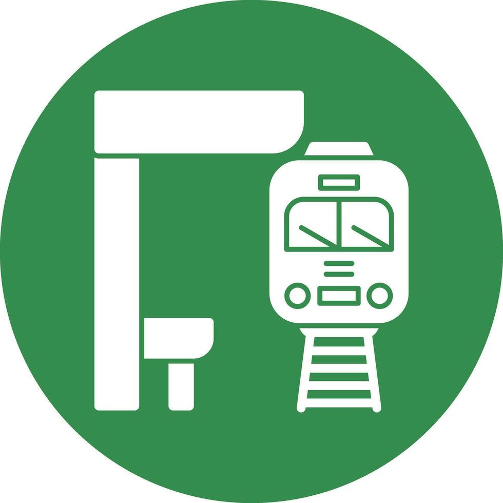 design de ícone de vetor de metrô