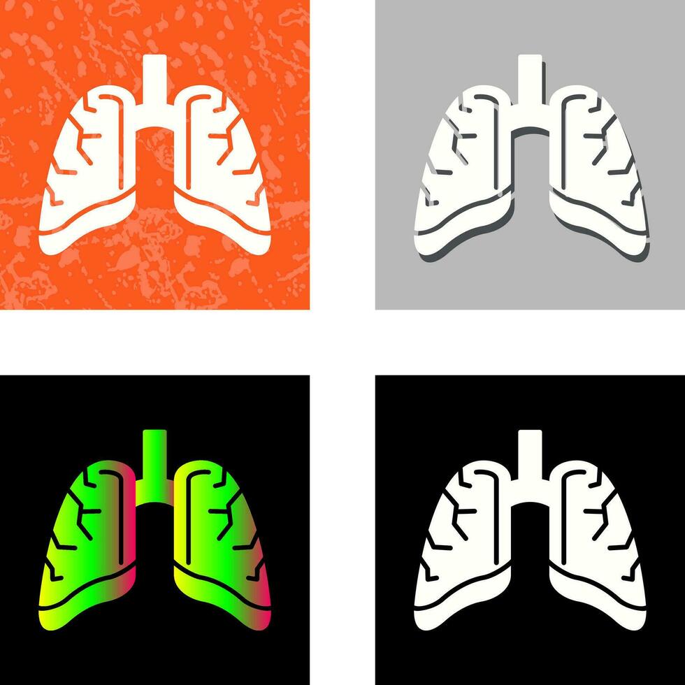 ícone de vetor de pulmões
