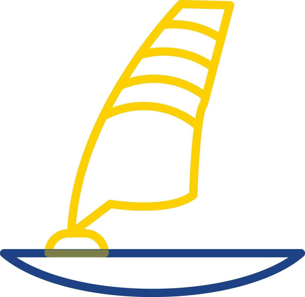 design de ícone de vetor de windsurf