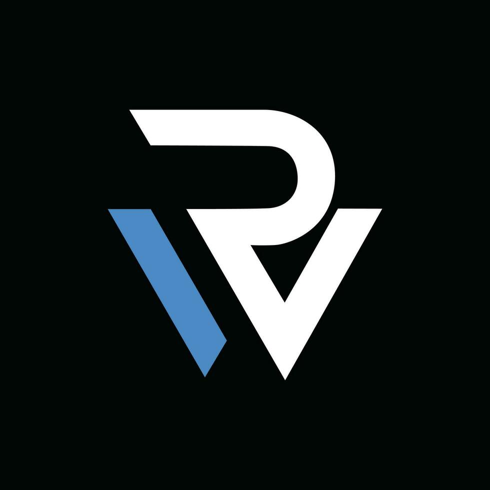 moderno carta rw logotipo vetor