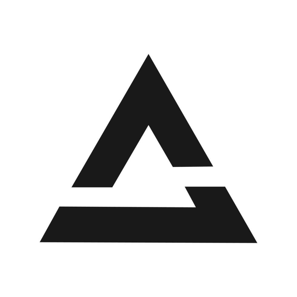 alfabeto uma logotipo vetor
